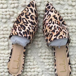 Lulu's Lorena Leopard Flats New in Box Never Worn